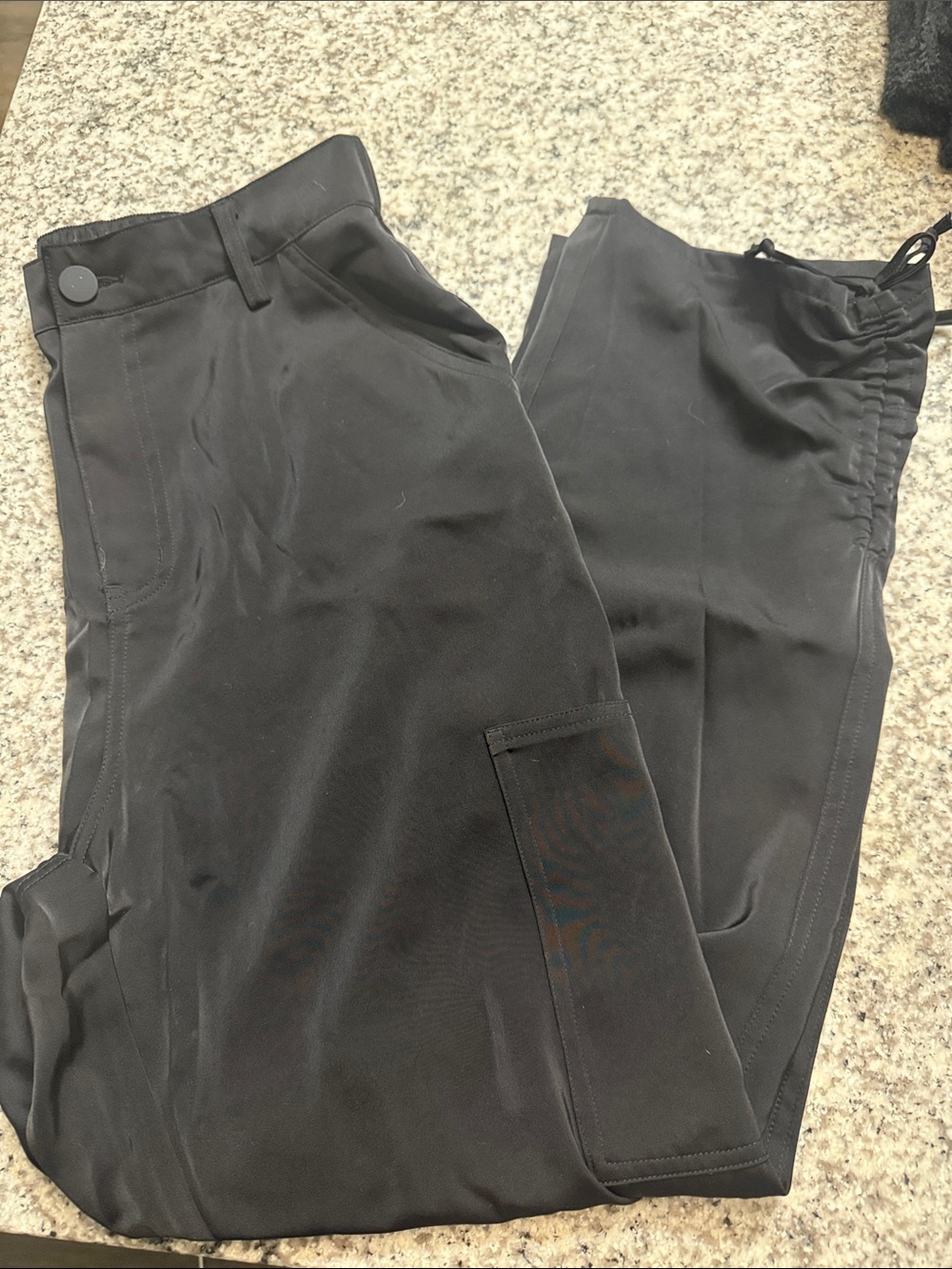 Womens Black Casual Cargo Pants